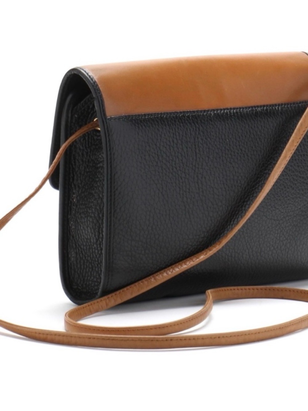 Christian Dior vintage two tone brown and black leather crossbody EUC - Picture 9 of 17